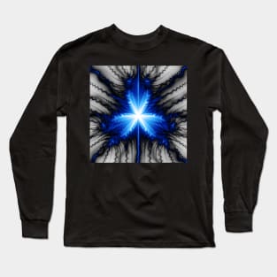 Electric Fractal Bloom Long Sleeve T-Shirt